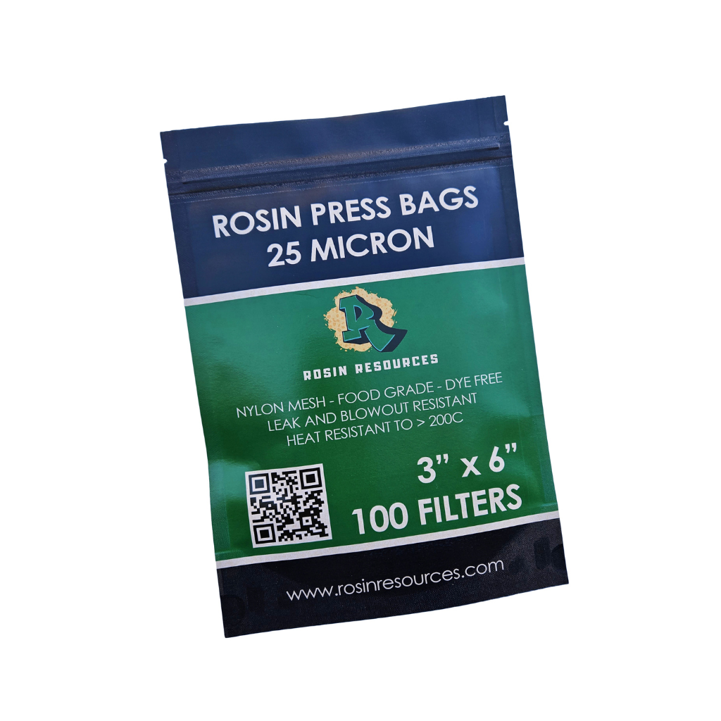 25 Micron Rosin Press Bags -  Double Stitched - Food Grade